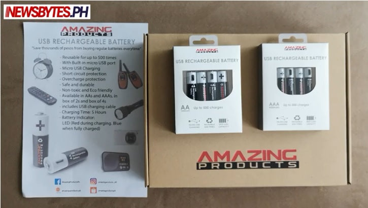 UNBOXING | Amazing Products USB rechargeable battery