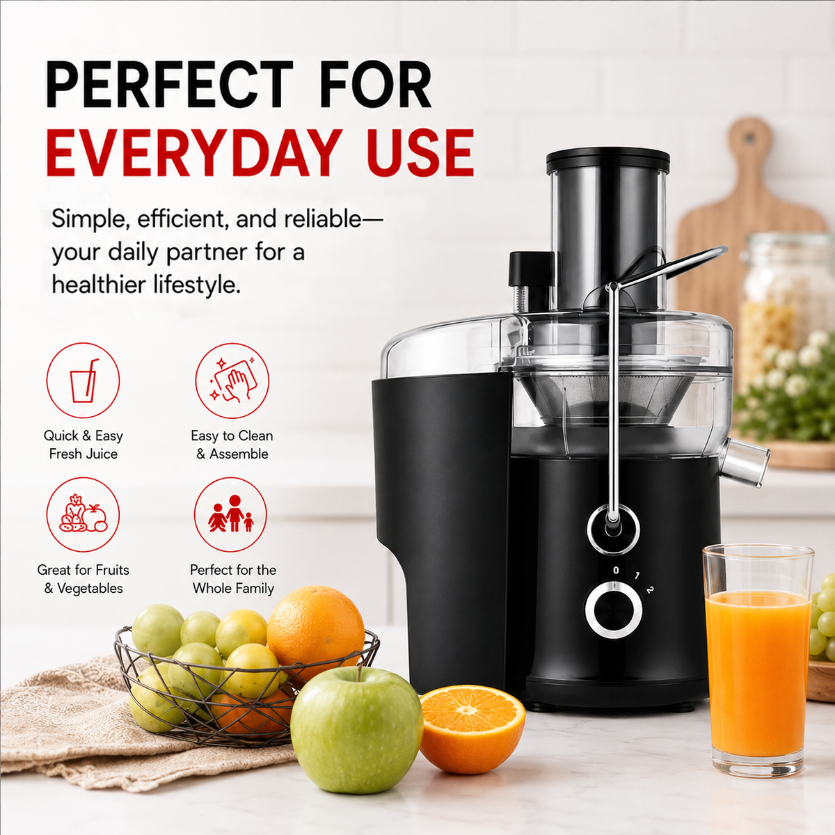 Fresh Squeeze Self-Cleaning Juicer