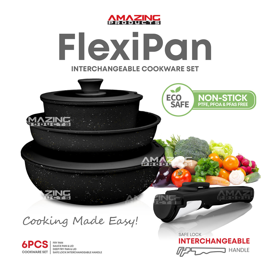 FlexiPan Multipurpose Interchangeble Cookware Pan Set