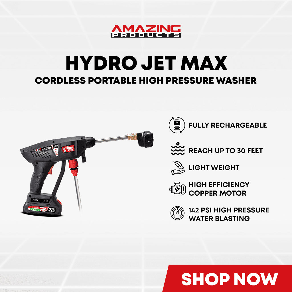 Hydro Jet Max Cordless Portable High Pressure Washer