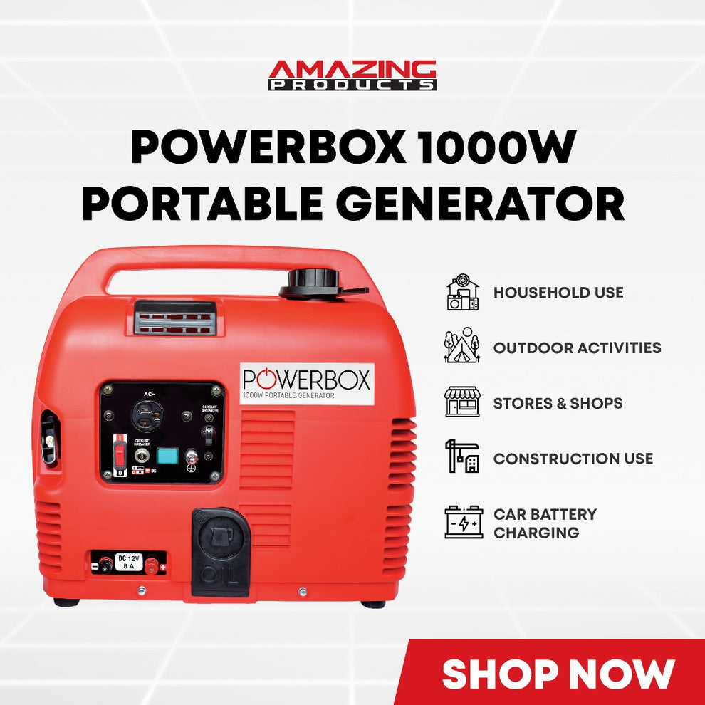 Amazing Power Box Powerbox 1000W Portable Generator – Amazing Products PH