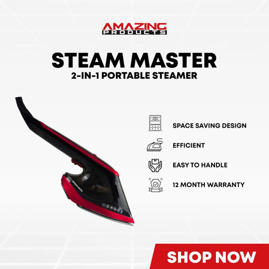 Steam Master 2 In 1 Portable Fabric Steamer