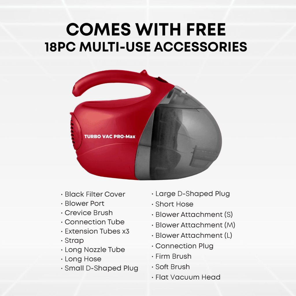 Turbo Vac Pro Max - 2 in 1 Vacuum Cleaner and Blower