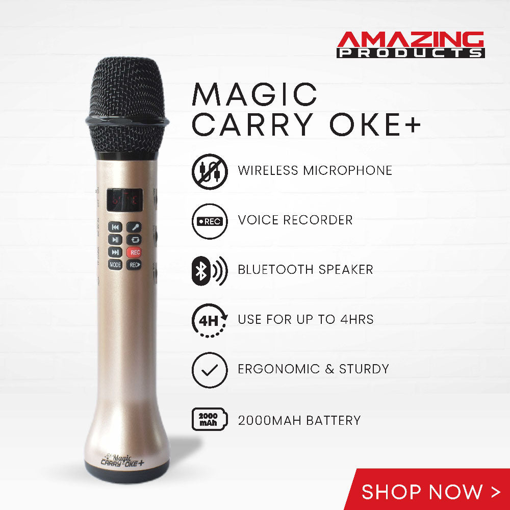 Magic Carry Oke Plus - Portable Carry-Oke with Bluetooth Speaker