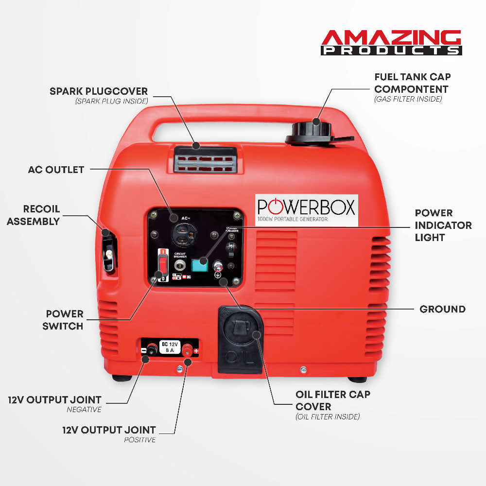 Powerbox 1000W Portable Generator